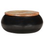 Mesa de centro madera maciza reciclada negra 68x68x30 cm de vidaXL, Mesas de centro - Ref: Foro24-323532, Precio: 119,92 €, D...