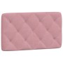 Estructura de cama con cabecero de terciopelo rosa 90x200 cm de , Camas y somieres - Ref: Foro24-3207904, Precio: 216,11 €, D...