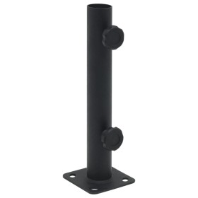 Umbrella base for mast with Ø32/34/38 mm matte black steel. by , Umbrella bases - Ref: Foro24-4003371, Price: 25,99 €, Discou...