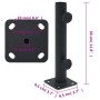 Umbrella base for mast with Ø32/34/38 mm matte black steel. by , Umbrella bases - Ref: Foro24-4003371, Price: 25,42 €, Discou...