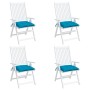 Cojines de silla de jardín 4 uds tela Oxford azul 50x50x7 cm de , Cojines para sillas y sofás - Ref: Foro24-361520, Precio: 4...