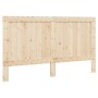 Solid pine wood bed frame with headboard 200x200cm by , Beds and slatted bases - Ref: Foro24-3281537, Price: 224,43 €, Discou...