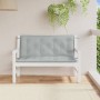 Garden bench cushions 2 units light gray melange fabric 120x50x7 cm by , Cushions for chairs and sofas - Ref: Foro24-4002597,...