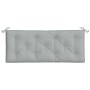 Garden bench cushions 2 units light gray melange fabric 120x50x7 cm by , Cushions for chairs and sofas - Ref: Foro24-4002597,...