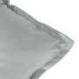 Garden bench cushions 2 units light gray melange fabric 120x50x7 cm by , Cushions for chairs and sofas - Ref: Foro24-4002597,...