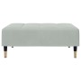 Sofá cama de 2 plazas con taburete terciopelo gris claro de , Sofás - Ref: Foro24-3258151, Precio: 381,09 €, Descuento: %