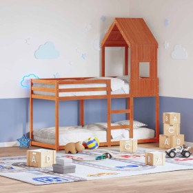 Techo de cama infantil madera maciza pino marrón 60x89x134,5 cm de , Accesorios para camas y somieres - Ref: Foro24-846887, P...