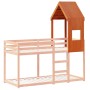 Techo de cama infantil madera maciza pino marrón 55x99x139,5 cm de , Accesorios para camas y somieres - Ref: Foro24-846893, P...