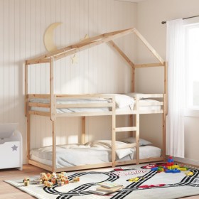 Techo de cama infantil madera maciza pino 213x85,5x144,5 cm de , Accesorios para camas y somieres - Ref: Foro24-846937, Preci...