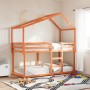 Solid pine wood children's bed canopy in brown, 203x95.5x142cm by , Accessories for beds and slatted bases - Ref: Foro24-8469...