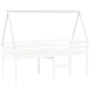 Solid white wood children's bed canopy 199x80.5x88 cm by , Accessories for beds and slatted bases - Ref: Foro24-846956, Price...