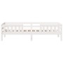 Solid white pine wood bed frame 80x200 cm by , Beds and slatted bases - Ref: Foro24-846977, Price: 131,55 €, Discount: %