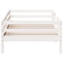 Solid white pine wood bed frame 80x200 cm by , Beds and slatted bases - Ref: Foro24-846977, Price: 131,55 €, Discount: %