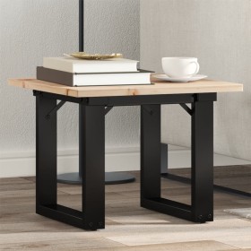 Center table with solid pine wood frame and iron, 40x40x35 cm by , Coffee table - Ref: Foro24-3282658, Price: 46,99 €, Discou...