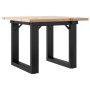 Center table with solid pine wood frame and iron, 40x40x35 cm by , Coffee table - Ref: Foro24-3282658, Price: 49,33 €, Discou...