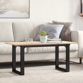 Mesa de centro marco O madera maciza pino y hierro 90x40x35 cm de , Mesas de centro - Ref: Foro24-3282664, Precio: 61,99 €, D...