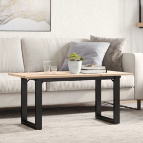 Center table with solid pine wood frame and iron, 100x50x45 cm by , Coffee table - Ref: Foro24-3282666, Price: 82,57 €, Disco...