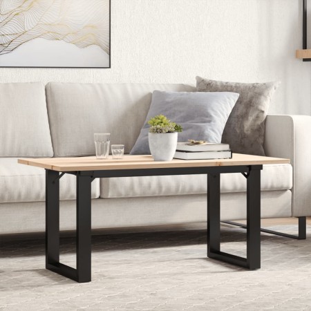 Mesa de centro marco O madera maciza pino y hierro 100x50x45 cm de , Mesas de centro - Ref: Foro24-3282666, Precio: 71,99 €, ...