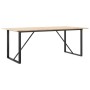 Dining table with solid pine wood frame and iron, 200x100x75 cm by , Kitchen and dining tables - Ref: Foro24-3282679, Price: ...