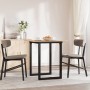 Dining table frame made of solid pine wood and iron, 60x60x75 cm. by , Kitchen and dining tables - Ref: Foro24-3282670, Price...