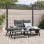 Gartenbänke Kissen 3 Stk. Stahl Pulverbeschichtung schwarz von , Gartensets - Ref: Foro24-3283710, Preis: 264,06 €, Rabatt: %