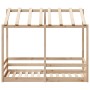 Solid pine wood children's bed 70x140 cm by , Beds and slatted bases - Ref: Foro24-847015, Price: 148,42 €, Discount: %