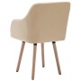 Dining chairs 2 units cream fabric by vidaXL, dining chairs - Ref: Foro24-322983, Price: 180,45 €, Discount: %