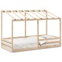 Children's bed with solid pine wood roof 80x200 cm by , Beds and slatted bases - Ref: Foro24-847003, Price: 171,99 €, Discoun...