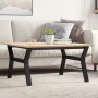 Center table with solid pine wood frame and iron, 90x90x45 cm by , Coffee table - Ref: Foro24-3282709, Price: 97,53 €, Discou...