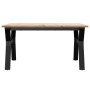 Center table with solid pine wood frame and iron, 90x90x45 cm by , Coffee table - Ref: Foro24-3282709, Price: 97,53 €, Discou...