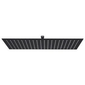 Cabezal ducha efecto lluvia acero inox cuadrado negro 50x30 cm de vidaXL, Cabezales de ducha - Ref: Foro24-147702, Precio: 84...