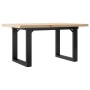 Mesa de centro marco O madera maciza pino y hierro 80x50x40,5cm de , Mesas de centro - Ref: Foro24-3282728, Precio: 70,82 €, ...