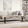 Center table with X frame made of solid pine wood and iron, measuring 160x40x45.5 cm. by , Coffee table - Ref: Foro24-3282756...