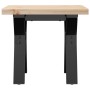 Center table with frame and solid pine and iron wood, 40x40x35.5cm by , Coffee table - Ref: Foro24-3282768, Price: 54,58 €, D...