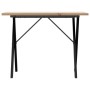 Dining table with solid pine wood and iron frame 100x50x75.5 cm by , Kitchen and dining tables - Ref: Foro24-3282763, Price: ...