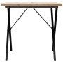 Dining table with solid pine wood and iron frame 80x80x75.5 cm by , Kitchen and dining tables - Ref: Foro24-3282761, Price: 9...