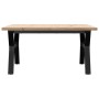 Center table with frame and solid pine and iron wood, 90x90x45.5cm by , Coffee table - Ref: Foro24-3282775, Price: 117,90 €, ...