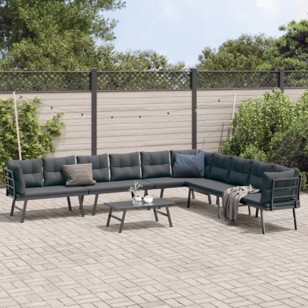 Gartenbänke Kissen 5 Stk. Stahl Pulverbeschichtung schwarz von , Gartensets - Ref: Foro24-3283712, Preis: 514,82 €, Rabatt: %