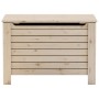 Caja de almacenaje con tapa RANA madera maciza pino 100x49x54cm de , Baúles de almacenamiento - Ref: Foro24-4002323, Precio: ...