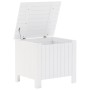 Storage box with lid FROG solid white wood 60x49x54 cm by , Storage trunks - Ref: Foro24-4002328, Price: 78,77 €, Discount: %