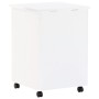 Laundry basket with wheels FROG white pine wood 45x45x64 cm by , Laundry baskets - Ref: Foro24-4002342, Price: 83,08 €, Disco...