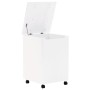 Laundry basket with wheels FROG white pine wood 45x45x64 cm by , Laundry baskets - Ref: Foro24-4002342, Price: 83,08 €, Disco...