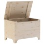 Caja de almacenaje con tapa RANA madera maciza pino 80x49x54 cm de , Baúles de almacenamiento - Ref: Foro24-4002337, Precio: ...