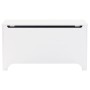 Storage box with lid FROG solid white wood 100x49x54cm by , Storage trunks - Ref: Foro24-4002340, Price: 113,30 €, Discount: %