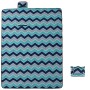 Manta de picnic plegable terciopelo ondas azules 200x150 cm de , Camping y senderismo - Ref: Foro24-4004205, Precio: 23,97 €,...