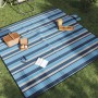 Faltbare Picknickdecke Samt Streifen blau weiß 200x200cm von , Camping und Wandern - Ref: Foro24-4004211, Preis: 32,04 €, Rab...