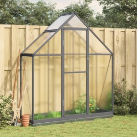 Greenhouse with anthracite aluminum base frame 169x58x202 cm by , Greenhouses - Ref: Foro24-4005821, Price: 246,14 €, Discoun...