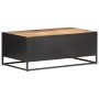 Rough mango wood and natural cane coffee table 90x50x35cm by vidaXL, Coffee table - Ref: Foro24-323143, Price: 170,99 €, Disc...