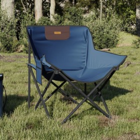 Folding camping chairs with pocket, 2 units, blue. by , Garden chairs - Ref: Foro24-366547, Price: 55,28 €, Discount: %