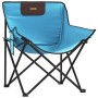 Folding camping chairs with pocket, 2 units light blue by , Garden chairs - Ref: Foro24-366553, Price: 55,21 €, Discount: %